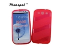 Anti-slip TPU wavy line accessories samsung protective case for samsung galaxy S3 i9300