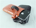 Dependable Performance Pouch of iPhone4 Leather Cases With Alligator Texture Design