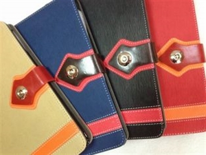 Image de Folded Mini ipad Leather Case And Covers With Magnetic Hook And Card Slot