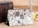Mini PU Leather iPad Leather Cases And Covers with Map Pattern Design