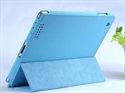 Blue Super Light weight PU Leather Foldable Case for Mini iPad with Waterproof Function