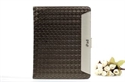 New arrival Atttactive straw pattern leather case cover for IPAD2/IPD3