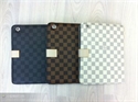 New arrival Atttactive LV Plaid PU leather case cover for IPAD2 / IPD3