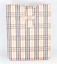 Buburry texture pouch leather cover for ipad