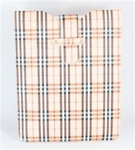 Buburry texture pouch leather cover for ipad の画像