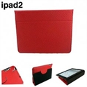Smile design mesh texture leather cover cases for ipad2