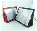 Rhombus design leather cover case for ipad2