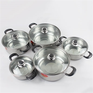 Image de 10PC Stainless Steel Cookware