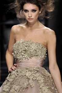 Изображение S615 Latest Hot Sale Sleeveless Mermaid Beaded Lace Bridal DressS615