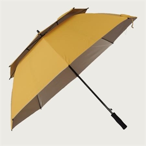 Image de yellow double layer windproof golf umbrella