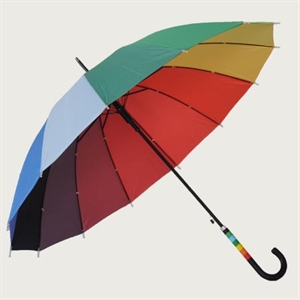 Image de 27inch*14K colorful rainbow straight umbrella/rainbow umbrella