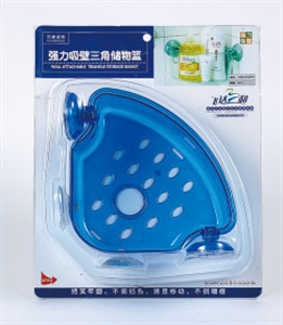 WALL ATTACHABLE TRANGLE STORAGE BASKET